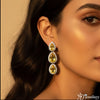 Triple Citrine Teardrop Dangles