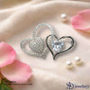 Twin Hearts Eternal Sparkle Brooch