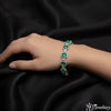Verona Emerald Line Bangle Set