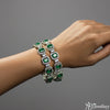 Verona Emerald Line Bangle Set